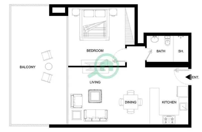 Apartment Indulging 1 Bedroom In Azizi Riviera 6 Dubai United Arab Emirates